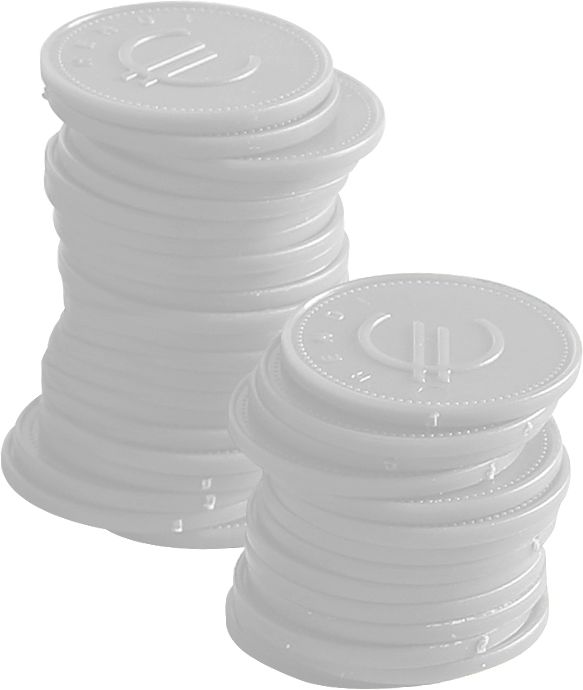 Žetoni - 100 komada, BarUp, Zelena, 100 kom, ?25mm - Slika 4