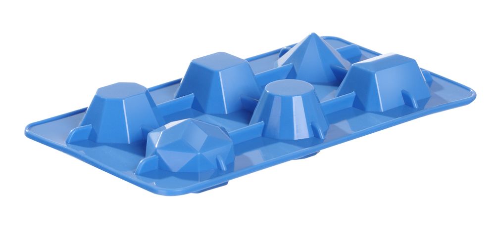 Kalupi za kocke leda u obliku dragog kamenja., BarUp, Plava, 2 kom, 190x105x(H)30mm - Slika 2