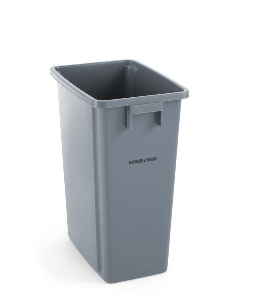 Tanka kanta za otpad, AmerBox, 60L, Svjetlosiva, 455x315x(H)580mm