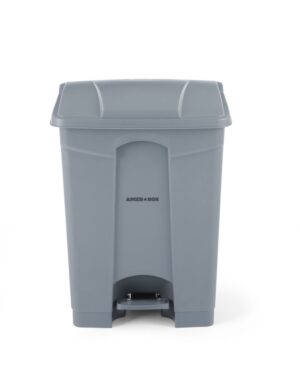 Kanta za otpad s pedalom, AmerBox, 68L, Svjetlosiva, 490x410x(H)660mm