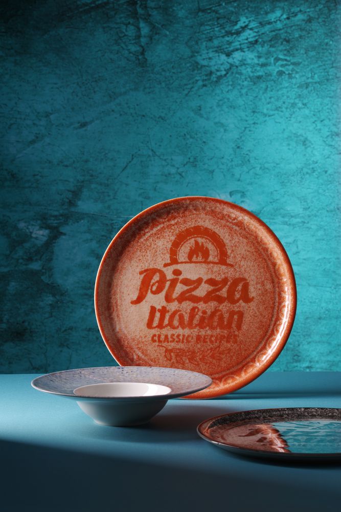 Tanjur za pizzu Recipe Collection Brick Red, HENDI, Crvena, ?330mm - Slika 4
