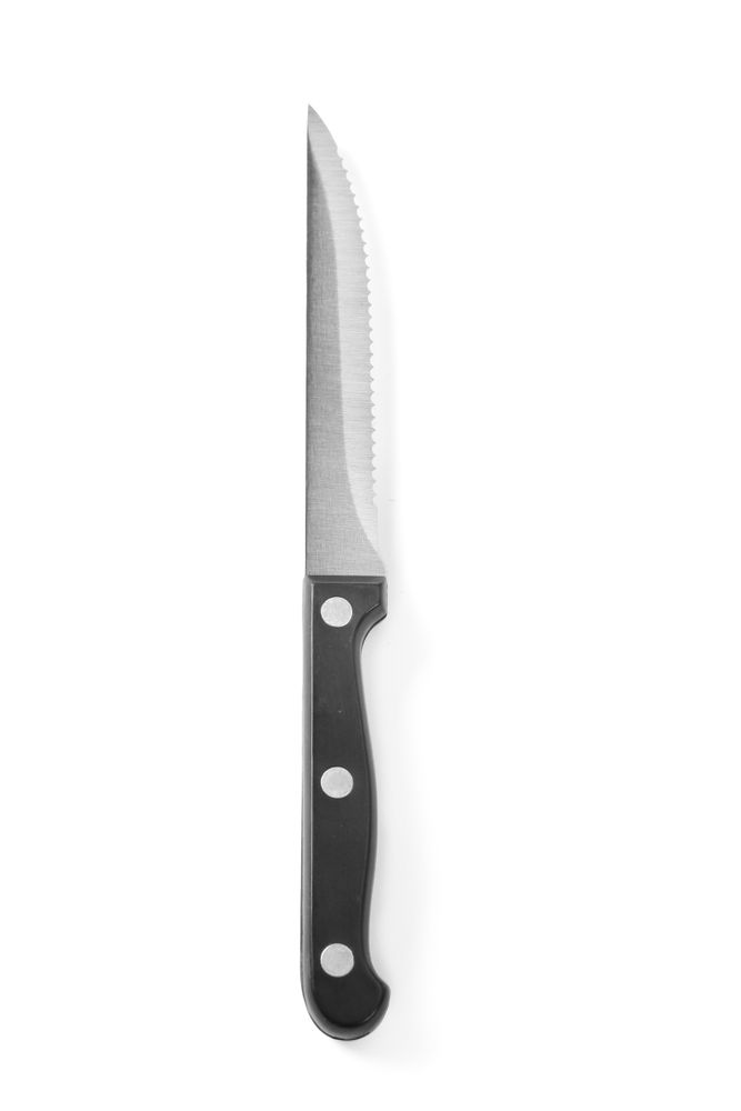 Nož za mesni odrezak - 6 komada, HENDI, Profi Line, Crna, 6 kom, (L)210mm