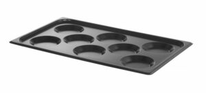 Pladanj s neprianjajućim premazom CONVECTOMAT PLATO ZA JAJA, HENDI, GN 1/1, Crna, 530x325x(H)26mm
