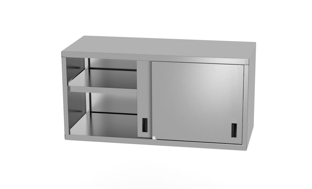 Ormarić za vješanje s kliznim vratima – zavaren, dubina: 400 mm, HENDI, Profi Line, 1200x400x(H)600mm