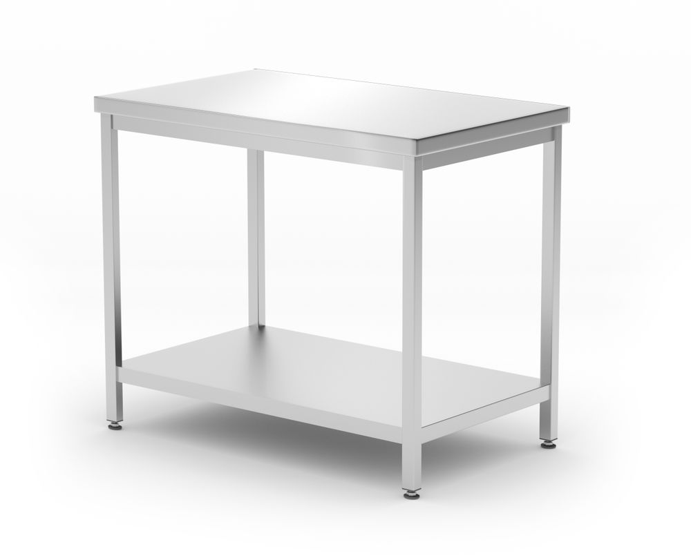 Centralni radni stol heavy duty s policom, 600 mm dubine, HENDI, Profi Line, 1200x600x(H)850mm - Slika 2
