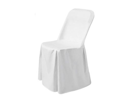 Prekrivač za stolicu na rasklapanje, HENDI, 810965 + 810989, Bijela, 540x440x(H)840mm