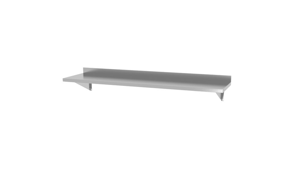Zidna polica, sa dva čelična nosača, HENDI, 800x300x(H)250mm - Slika 2