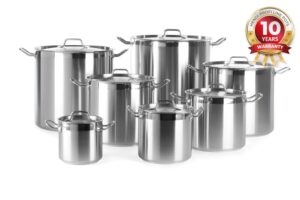 Lonac za pirjanje, duboki - s poklopcem, HENDI, Profi Line, 15,9L, ?280x(H)260mm