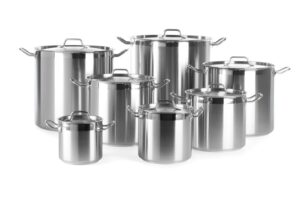 Lonac za pirjanje, duboki - s poklopcem, HENDI, Profi Line, 95L, fi500x(H)500mm