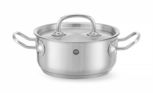 Lonac za pirjanje, plitki - s poklopcem, HENDI, Kitchen Line, 4,9L, ?240x(H)110mm