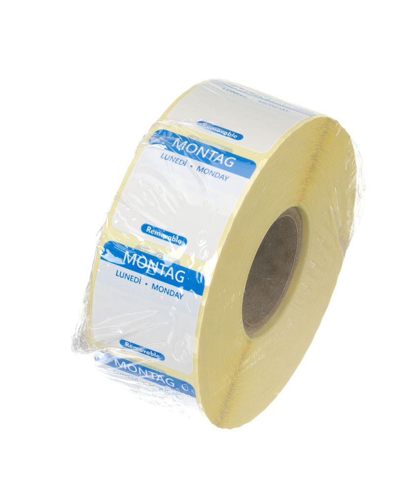 Dnevne naljepnice za sigurnost hrane, za višekratnu uporabu, HENDI, subota, Naranča, 1000 kom, 25x25mm - Slika 2