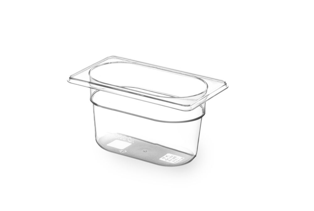 Gastronorm spremnik 1/9, HENDI, GN 1/9, 0,6L, Prozirno, 176x108x(H)65mm