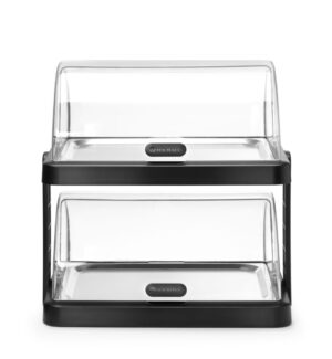 Dupla rashladna roll-top vitrina Duo, UNIQ, HENDI, designed by Robert Bronwasser, Bež, 480x355x(H)480mm