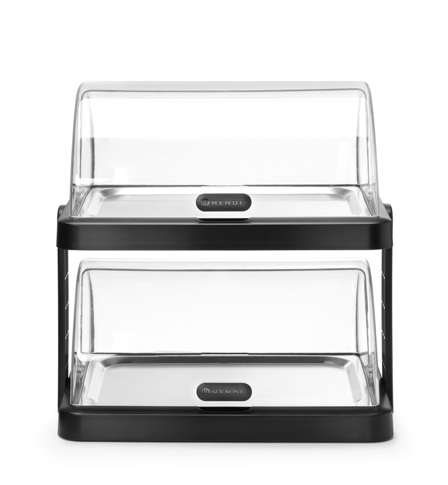 Dupla rashladna roll-top vitrina Duo, UNIQ, HENDI, designed by Robert Bronwasser, Bež, 480x355x(H)480mm