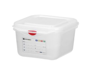 Spremnik GN 1/6 polipropilen, HENDI, GN 1/6, 1,7L, Prozirno, 176x162x(H)100mm