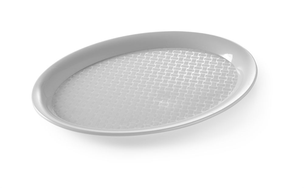 Tacna za fast food od polipropilen, ovalna, HENDI, Crna, 265x195x(H)15mm - Slika 2